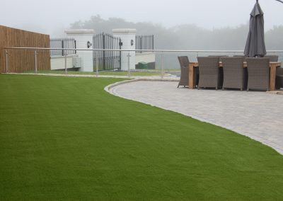 Kildare Artificial Grass laid in a large residential garden in Helen's Bay, Co Down by the Artificial Grass Company