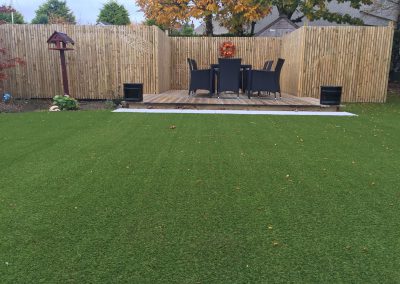 Waterford Artificial Grass laid in Residential Back Garden, Groomsport